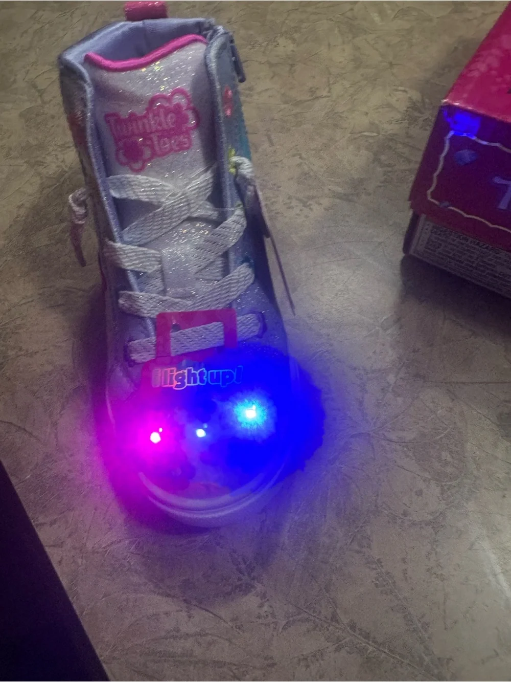 Sketchers Twinkle Toes Girls' Light Purple super blossom High-Top Sneakers Sz 10